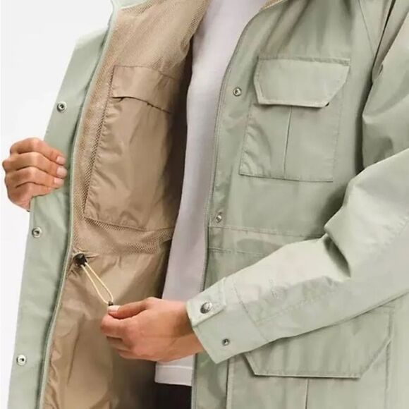 The North Face dryvent 76 mountain parka in tea green relaxed fit size large nwt - Picture 3 of 16